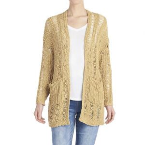 Earthbound trading co boho style cream cardigan
